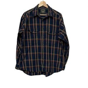Dockers Long Sleeve Button Down Plaid Shirt Men's Size Medium